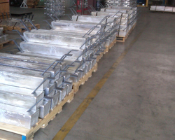 Stand Off Flat Bar Aluminum Pier Anodes Houston Anodes